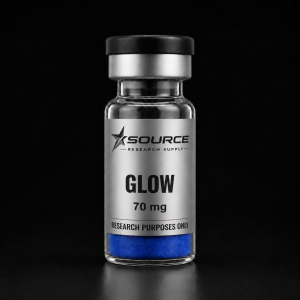 GLOW 70 mg product vial