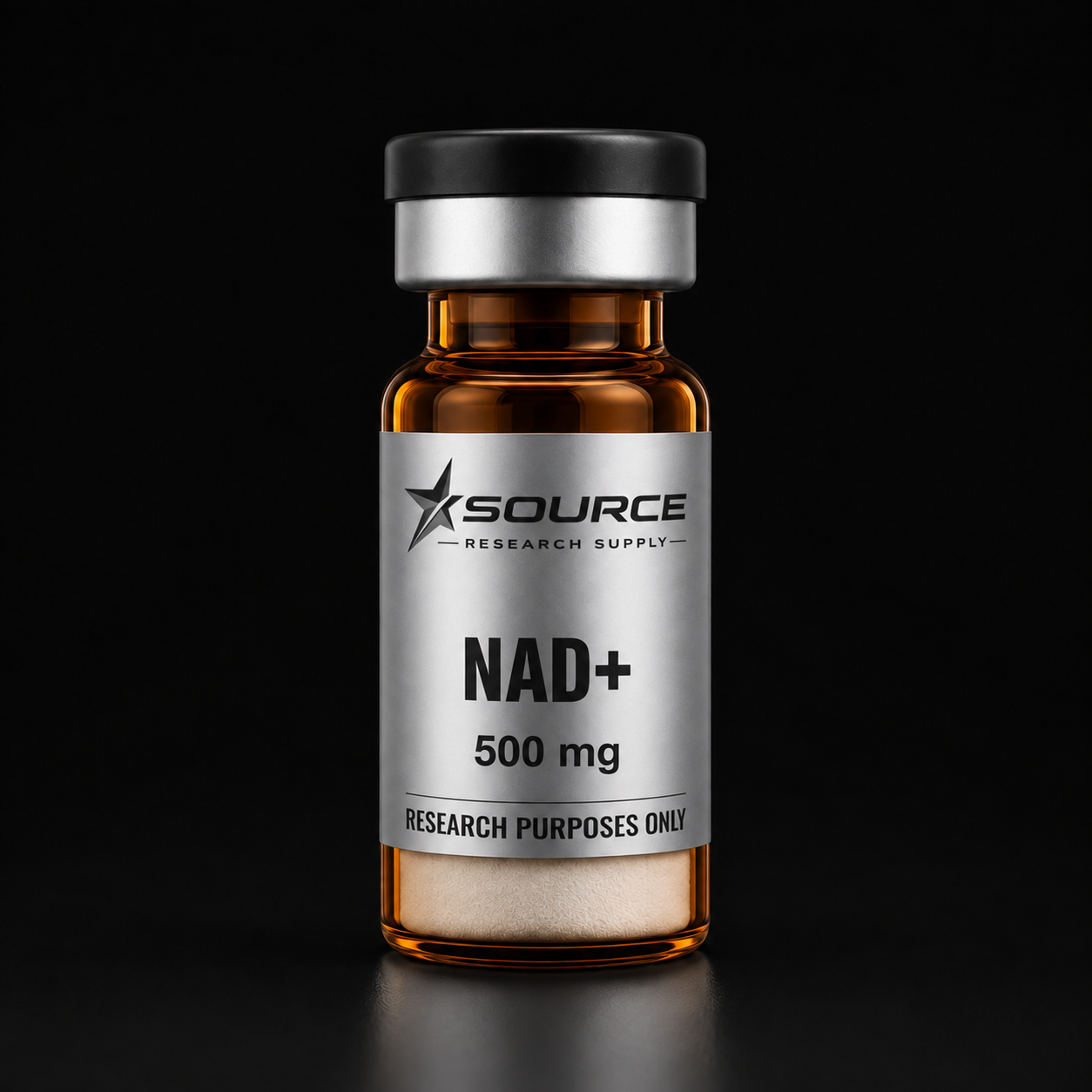 Source Research Supply NAD+ 500mg amber glass vial