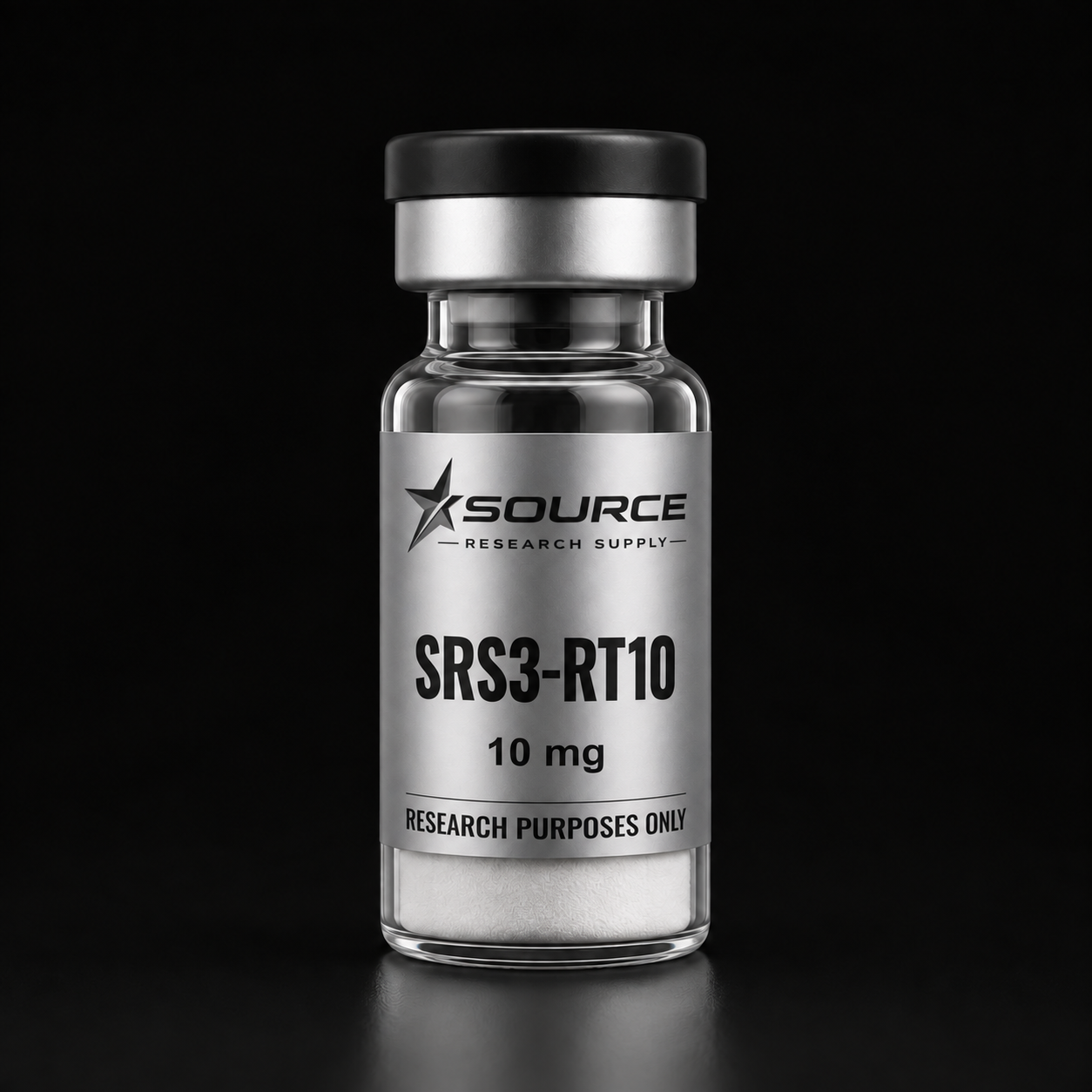 Source Research Supply SRS3-RT10 10mg vial with white contents