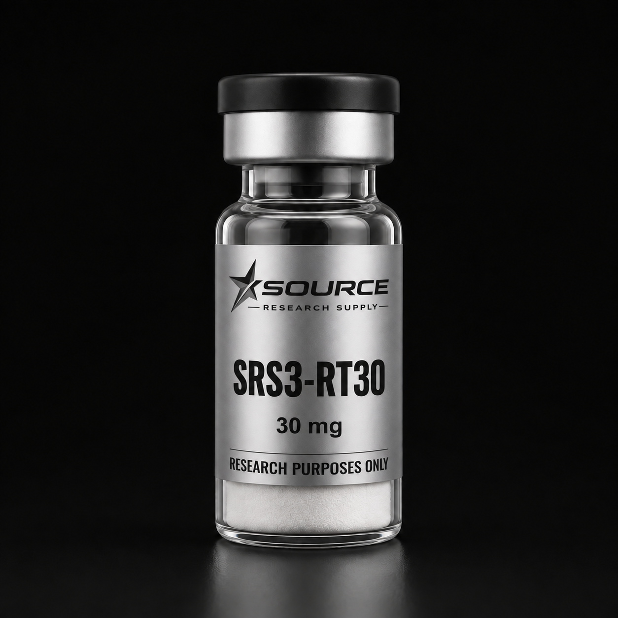 Source Research Supply SRS3-RT30 30mg vial with white contents